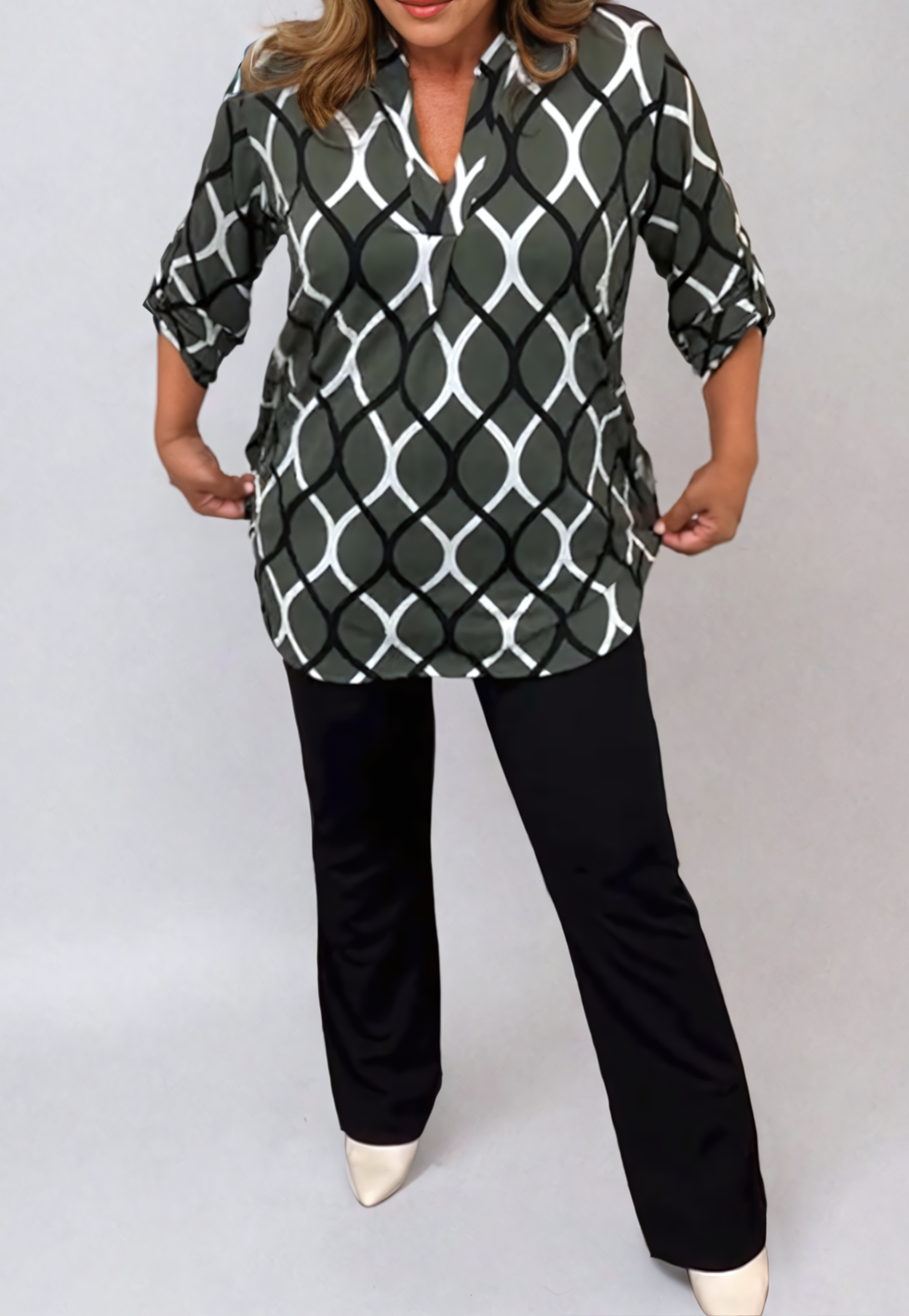 Esté | Geometrische Bluse
