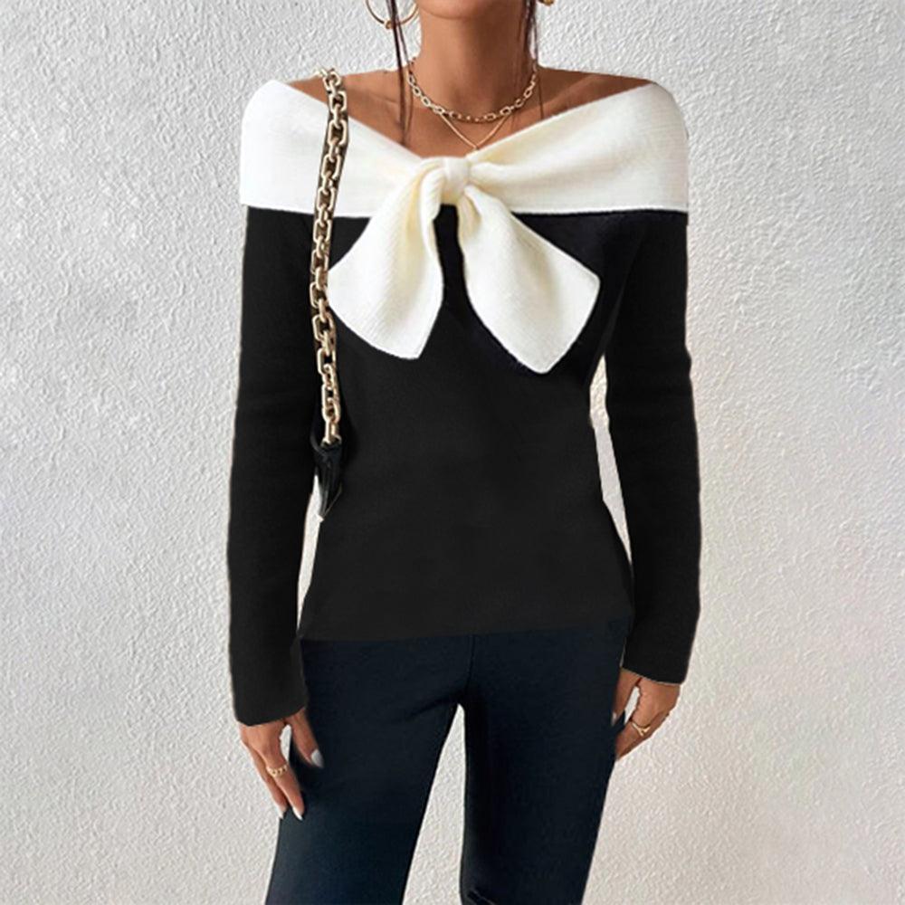 Arie | Feminine Pullover mit Schleifen-Detail