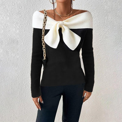 Arie | Feminine Pullover mit Schleifen-Detail