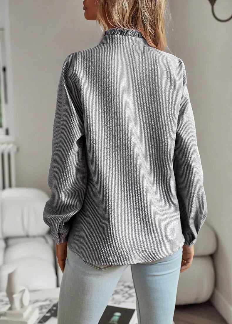 Alice | Bluse mit Rüschenkragen
