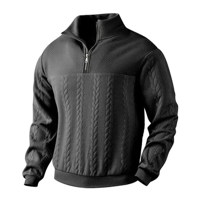 Victor | Strickpullover mit Zipper-Kragen
