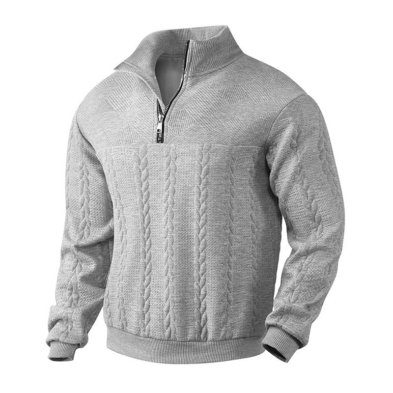 Victor | Strickpullover mit Zipper-Kragen