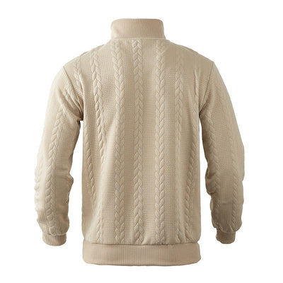 Victor | Strickpullover mit Zipper-Kragen