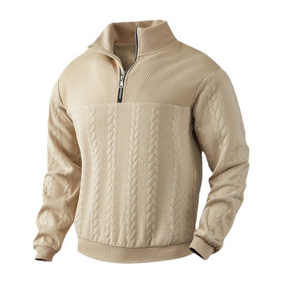 Victor | Strickpullover mit Zipper-Kragen