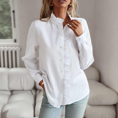 Alice | Bluse mit Rüschenkragen